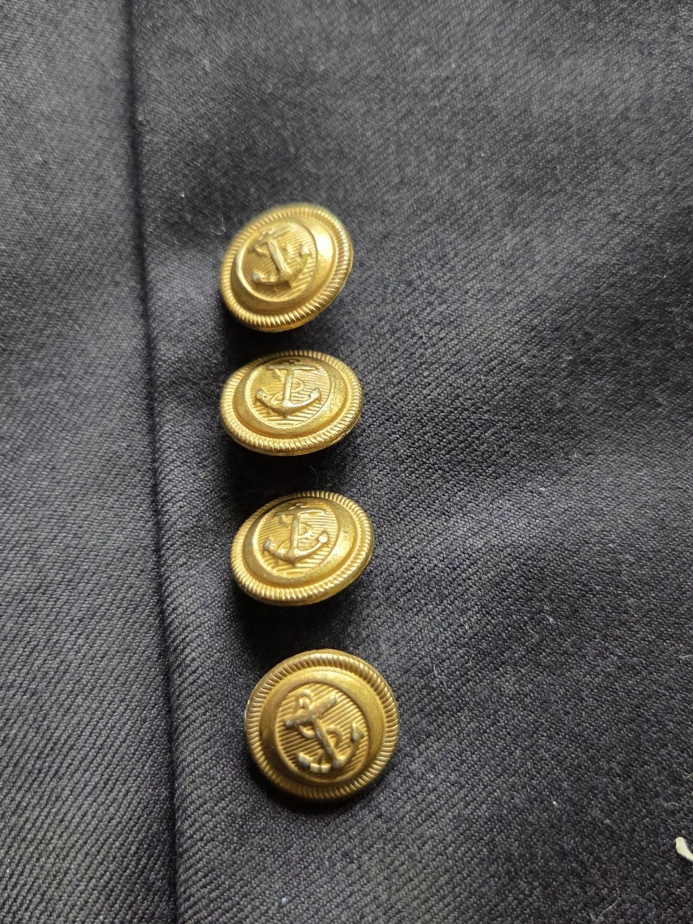 J.Crew Ludlow 38R Blazer Loro Piana Navy Anchor Button